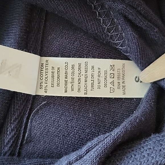 Elf Santa's Coming! Unisex Navy Blue Hoodie Sweatshirt- Size S- New! - Picture 5 of 9